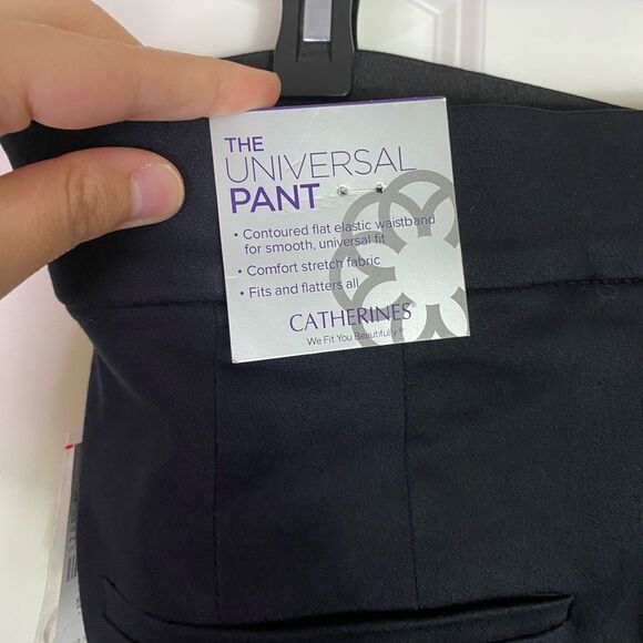 Catherines Black Universal Pant Smoothing Stretchy, Comfortable NWT size 16WP - Picture 8 of 12